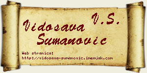 Vidosava Šumanović vizit kartica